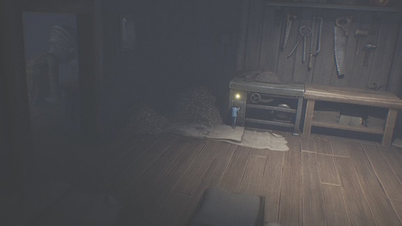 作業台のボタン