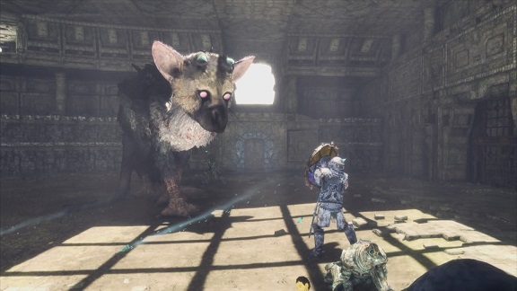 目玉の盾に体当たり